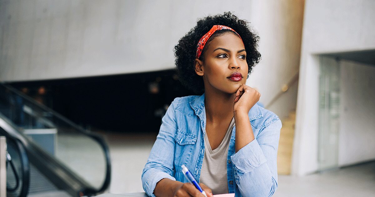 Woman thinking about her options beyond parenting